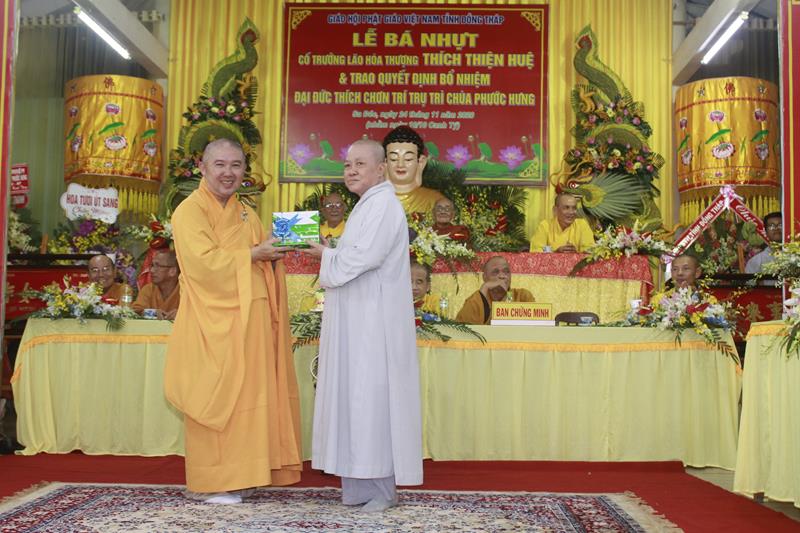 Đồng Tháp: Lễ công bố quyết định bổ nhiệm Trụ trì chùa Phước Hưng