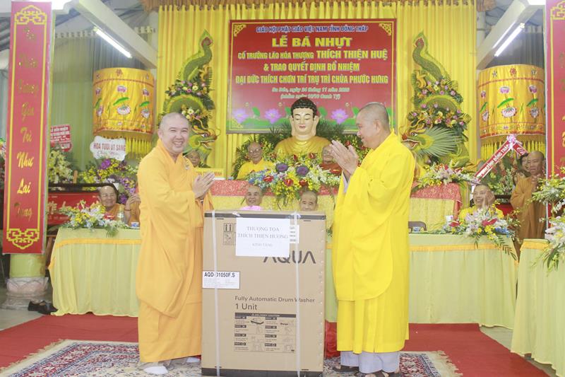 Đồng Tháp: Lễ công bố quyết định bổ nhiệm Trụ trì chùa Phước Hưng