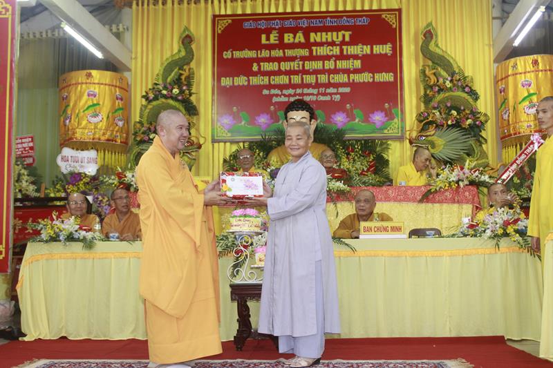 Đồng Tháp: Lễ công bố quyết định bổ nhiệm Trụ trì chùa Phước Hưng