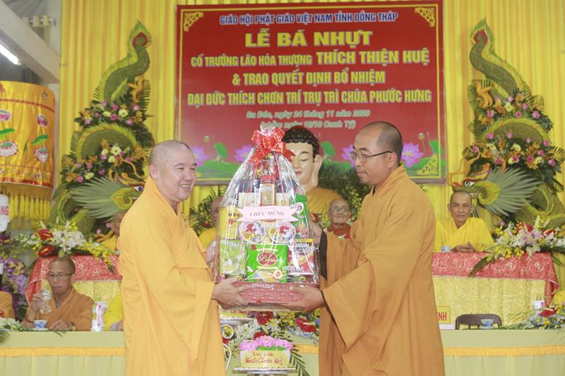Đồng Tháp: Lễ công bố quyết định bổ nhiệm Trụ trì chùa Phước Hưng