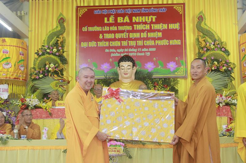 Đồng Tháp: Lễ công bố quyết định bổ nhiệm Trụ trì chùa Phước Hưng