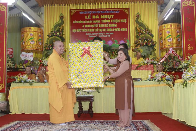 Đồng Tháp: Lễ công bố quyết định bổ nhiệm Trụ trì chùa Phước Hưng