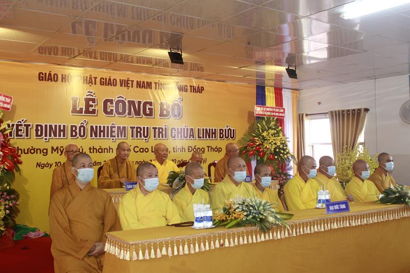 Đồng Tháp: Lễ quyết định bổ nhiệm Trụ trì chùa Linh Bửu