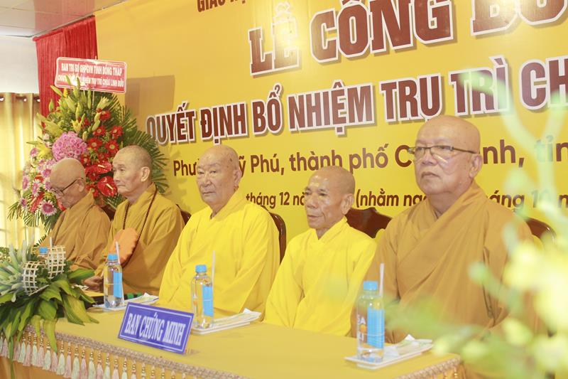 Đồng Tháp: Lễ quyết định bổ nhiệm Trụ trì chùa Linh Bửu