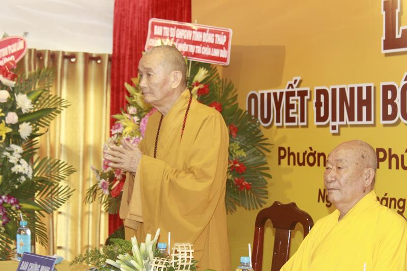 Đồng Tháp: Lễ quyết định bổ nhiệm Trụ trì chùa Linh Bửu