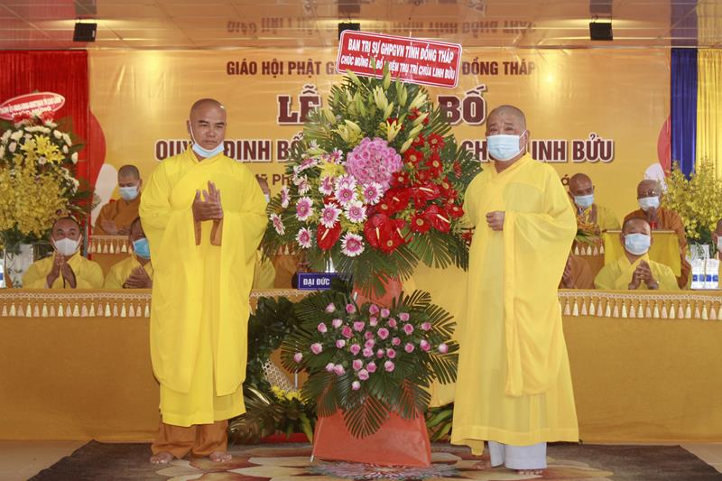 Đồng Tháp: Lễ quyết định bổ nhiệm Trụ trì chùa Linh Bửu