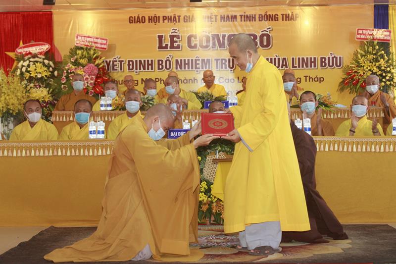 Đồng Tháp: Lễ quyết định bổ nhiệm Trụ trì chùa Linh Bửu