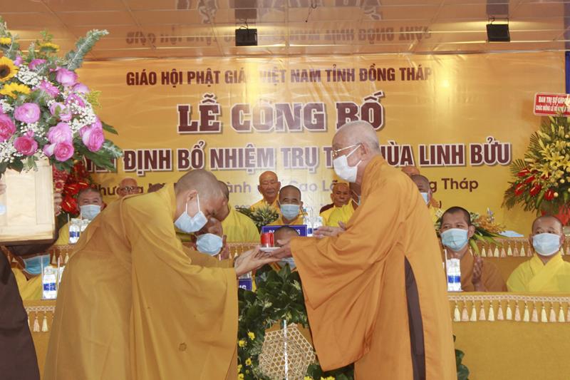 Đồng Tháp: Lễ quyết định bổ nhiệm Trụ trì chùa Linh Bửu