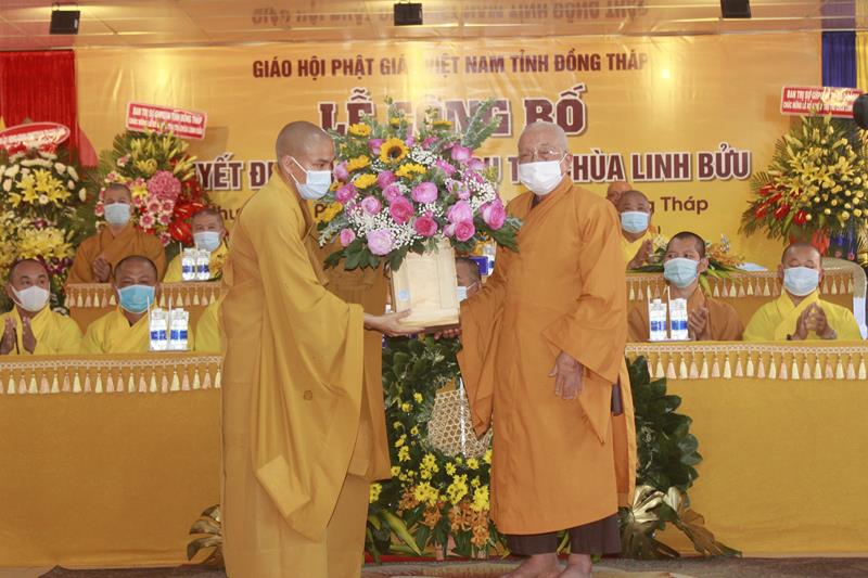Đồng Tháp: Lễ quyết định bổ nhiệm Trụ trì chùa Linh Bửu