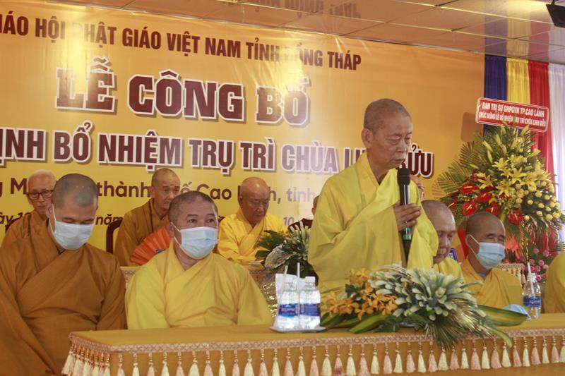 Đồng Tháp: Lễ quyết định bổ nhiệm Trụ trì chùa Linh Bửu