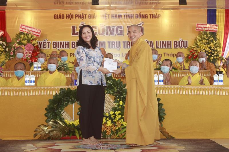 Đồng Tháp: Lễ quyết định bổ nhiệm Trụ trì chùa Linh Bửu