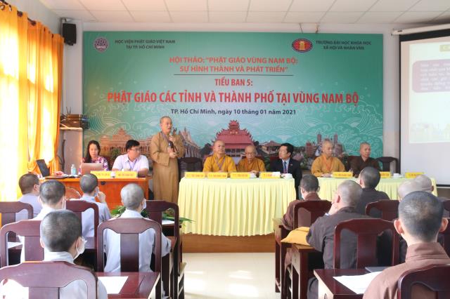 Phiên làm việc của 05 tiểu ban trong Hội thảo &#039;Phật giáo vùng Nam bộ: Sự hình thành và phát triển&quot;