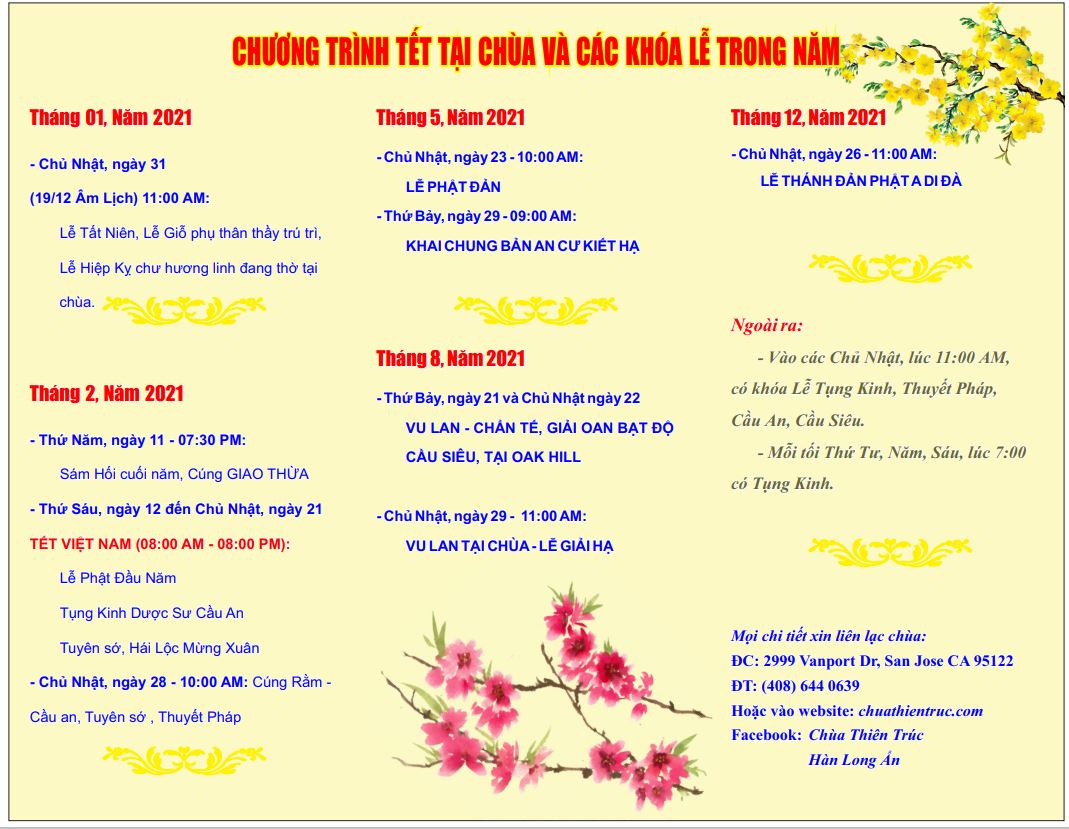 Thư Xuân Chùa Thiên Trúc