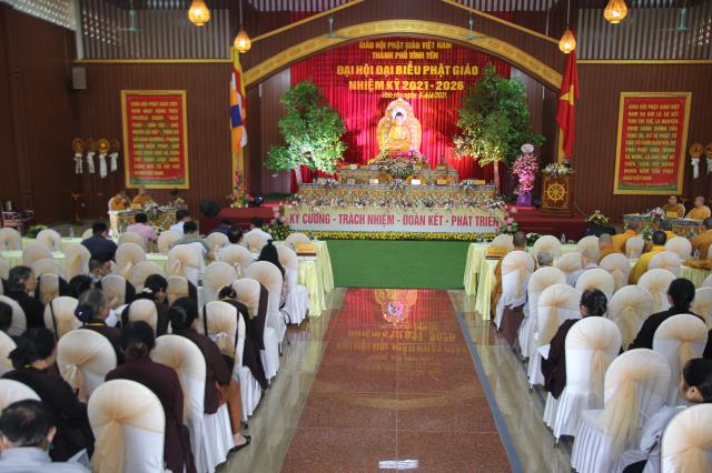 Vĩnh Phúc : GHPGVN Thành Phố Vĩnh Yên tổ chức đại hội đại biểu Phật Giáo nhiệm kỳ 2021-2026