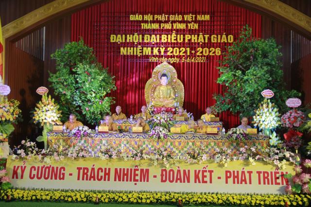 Vĩnh Phúc : GHPGVN Thành Phố Vĩnh Yên tổ chức đại hội đại biểu Phật Giáo nhiệm kỳ 2021-2026
