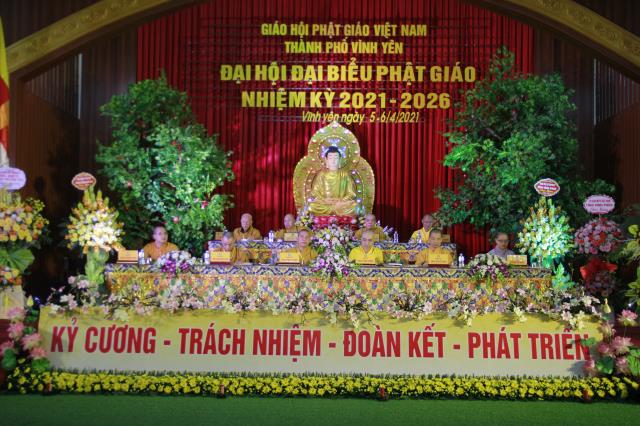 Vĩnh Phúc : GHPGVN Thành Phố Vĩnh Yên tổ chức đại hội đại biểu Phật Giáo nhiệm kỳ 2021-2026