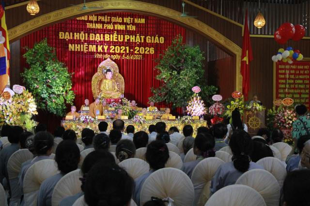 Vĩnh Phúc : GHPGVN Thành Phố Vĩnh Yên tổ chức đại hội đại biểu Phật Giáo nhiệm kỳ 2021-2026