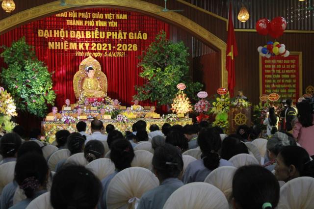 Vĩnh Phúc : GHPGVN Thành Phố Vĩnh Yên tổ chức đại hội đại biểu Phật Giáo nhiệm kỳ 2021-2026