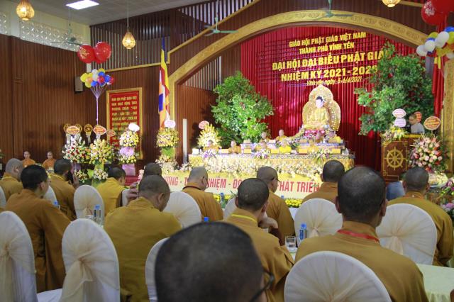 Vĩnh Phúc : GHPGVN Thành Phố Vĩnh Yên tổ chức đại hội đại biểu Phật Giáo nhiệm kỳ 2021-2026