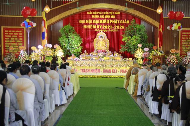 Vĩnh Phúc : GHPGVN Thành Phố Vĩnh Yên tổ chức đại hội đại biểu Phật Giáo nhiệm kỳ 2021-2026