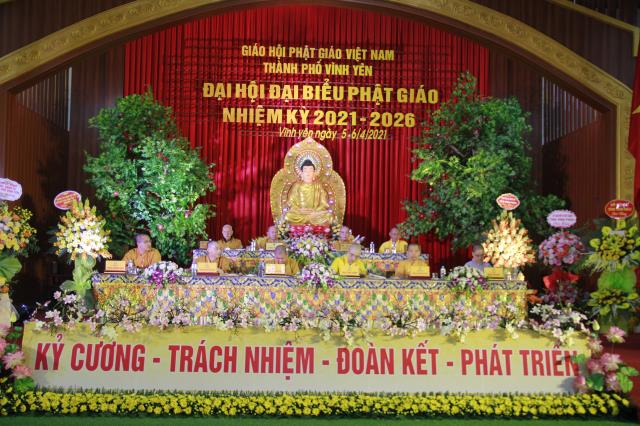 Vĩnh Phúc : GHPGVN Thành Phố Vĩnh Yên tổ chức đại hội đại biểu Phật Giáo nhiệm kỳ 2021-2026