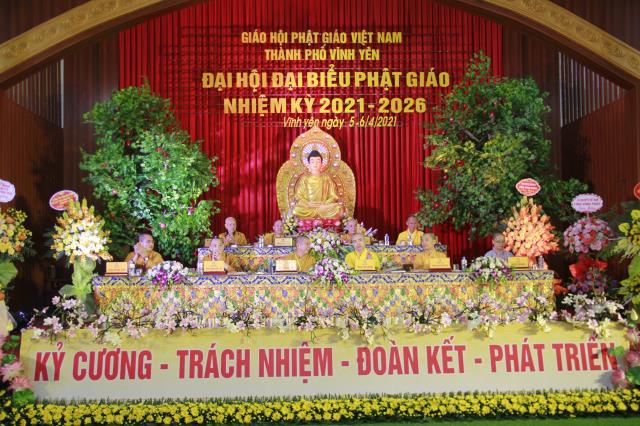 Vĩnh Phúc : GHPGVN Thành Phố Vĩnh Yên tổ chức đại hội đại biểu Phật Giáo nhiệm kỳ 2021-2026
