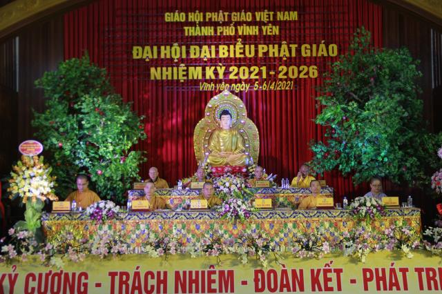 Vĩnh Phúc : GHPGVN Thành Phố Vĩnh Yên tổ chức đại hội đại biểu Phật Giáo nhiệm kỳ 2021-2026