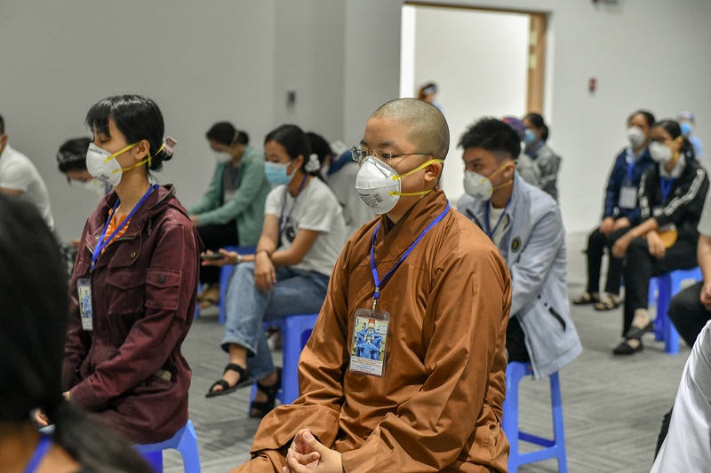 TP.HCM: 80 Tăng Ni và Phật tử tham dự Lễ xuất quân đợt 1, tình nguyện phục vụ tại các bệnh viện dã chiến và phục hồi Covid-19