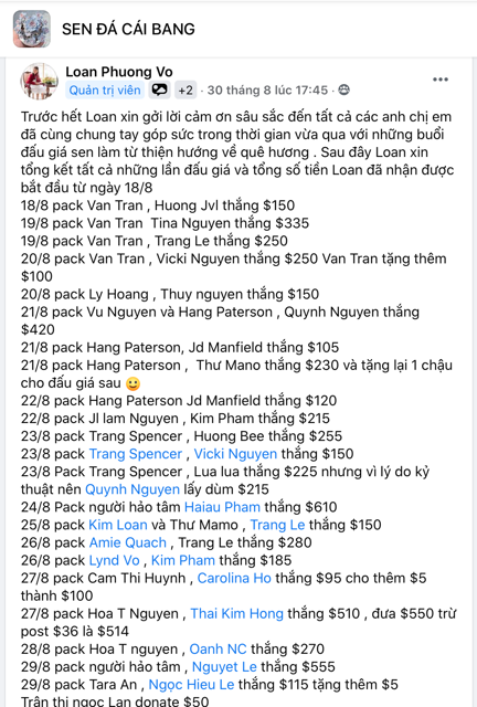 Người Việt ở Úc gieo tâm tình vào sen đá, góp yêu thương giúp gần 900 hộ dân ở vùng dịch TP HCM