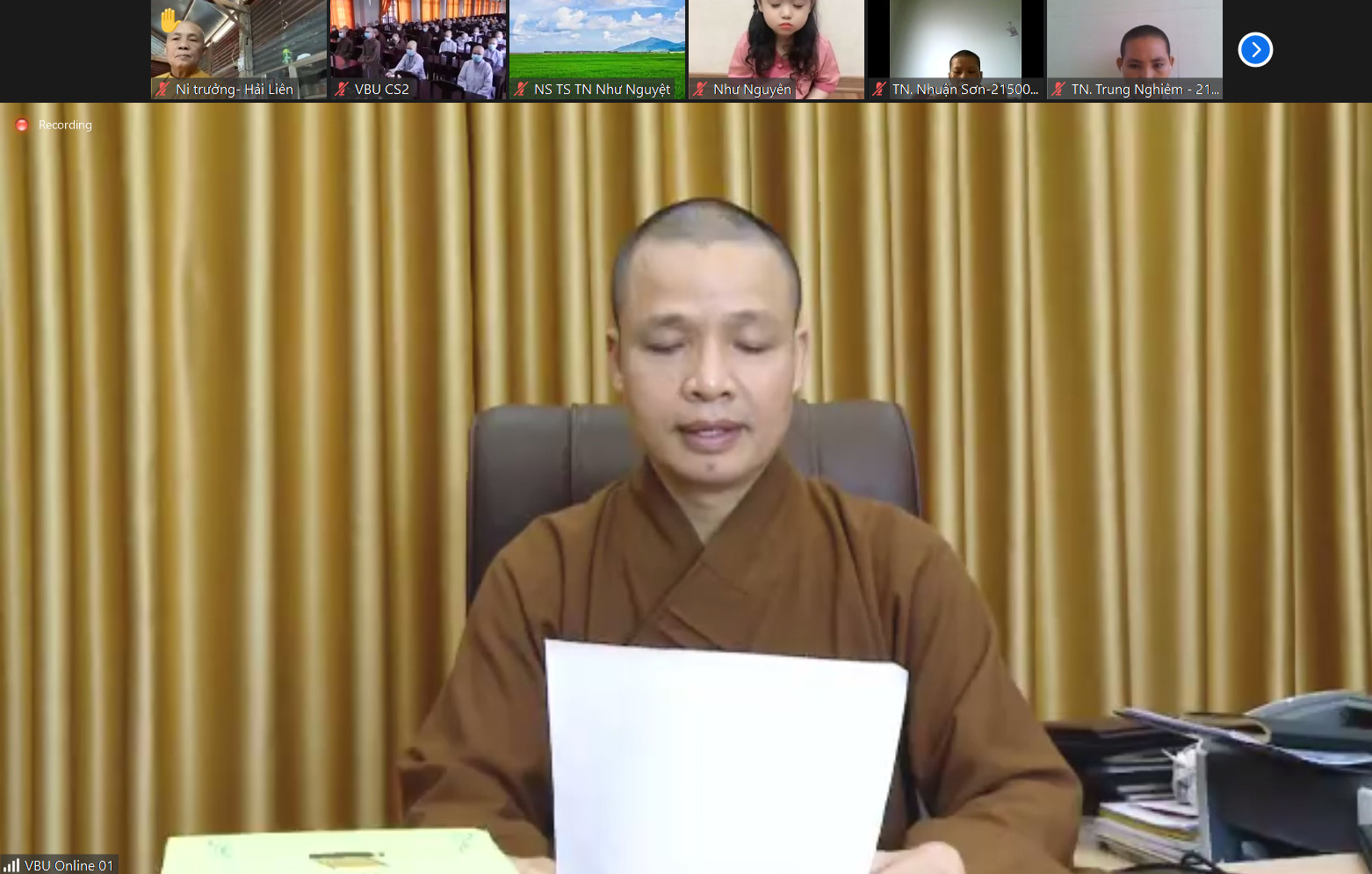 Khai mạc Hội thảo online “Giáo hội Phật giáo Việt Nam: 40 năm hội nhập và phát triển cùng đất nước”