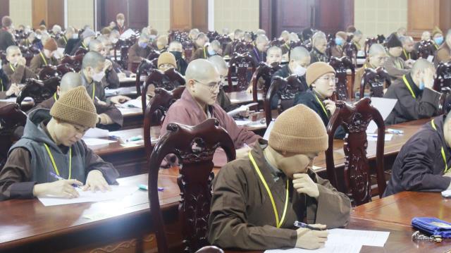 Học viện PGVN tại Hà Nội tổ chức kỳ thi tốt nghiệp hệ Cử nhân Phật học khoá VIII (2018 – 2022)