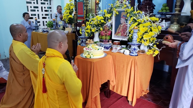 Chùa Bảo Phước cúng rằm Hạ nguyên - tưởng niệm Tiểu tường cố Hòa thượng Thích Ngộ Tánh.