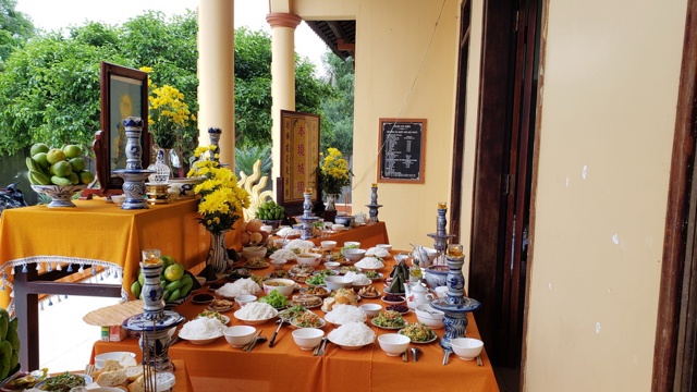Chùa Bảo Phước cúng rằm Hạ nguyên - tưởng niệm Tiểu tường cố Hòa thượng Thích Ngộ Tánh.