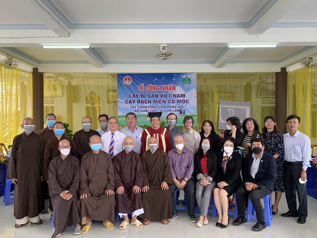 Khánh Hòa: Trao bằng công nhận cây di sản tại chùa Linh Sơn Pháp Ấn