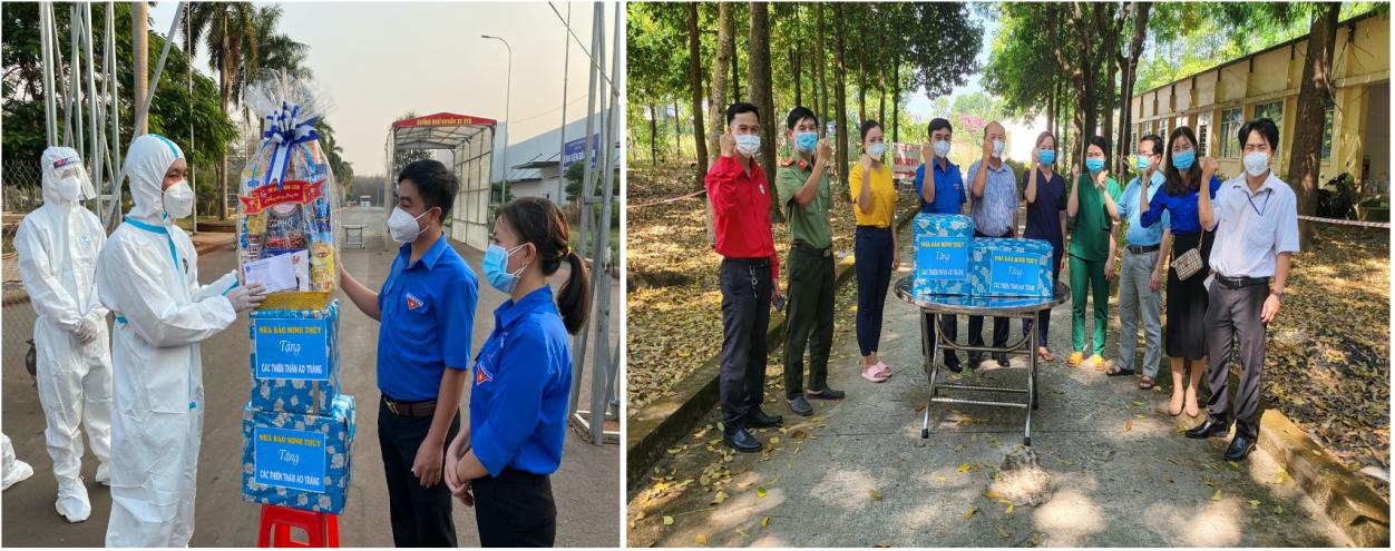 Bình Phước: Tết với nhiều sẻ chia ấm áp cùng tuyến đầu ngăn dịch và bà con nghèo