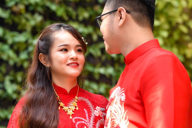 Rộn ràng đám cưới đầu năm 2022 tại chùa Giác Ngộ