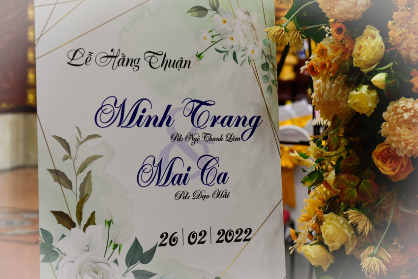 &quot;Hôn lễ dưới đài sen&quot; của chú rể Minh Trang và cô dâu Mai Ca