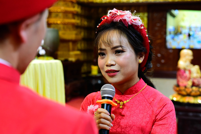 &quot;Hôn lễ dưới đài sen&quot; của chú rể Minh Trang và cô dâu Mai Ca