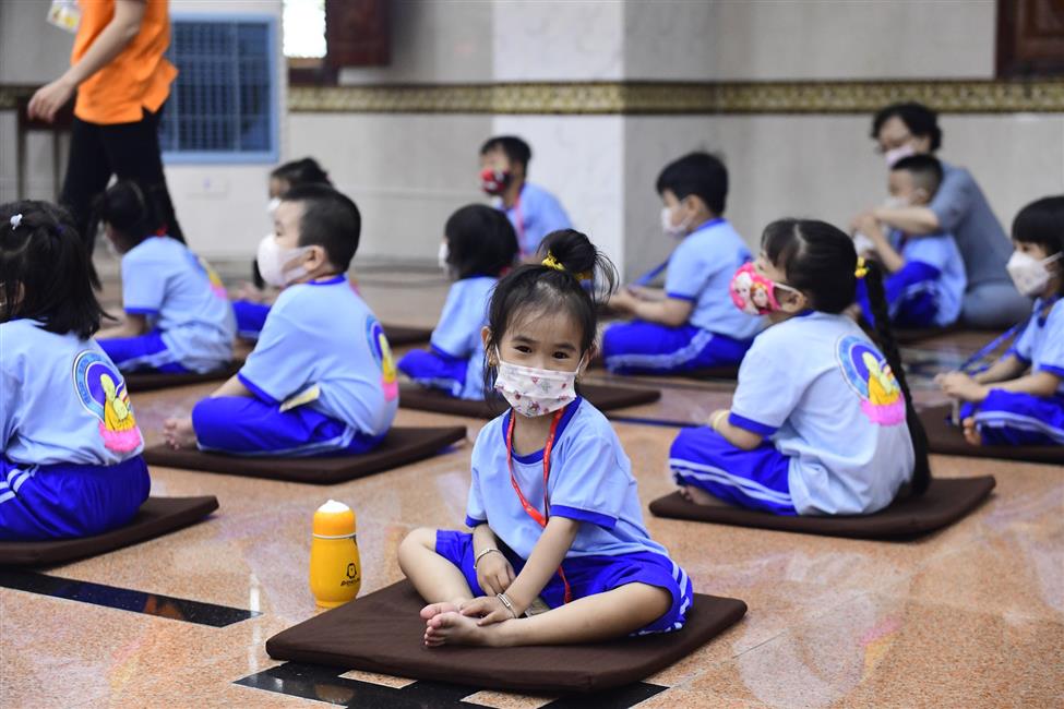 Chùm ảnh: Gần 400 thiếu nhi tham dự khóa tu tại chùa Giác Ngộ