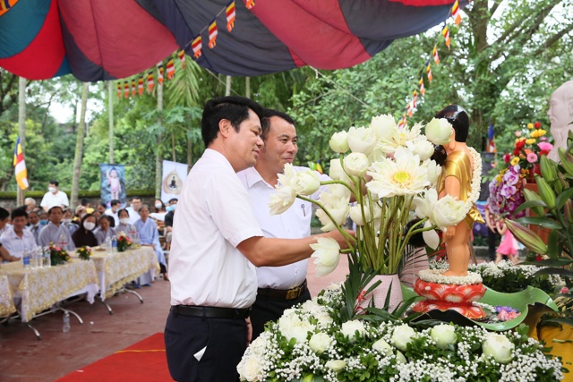 Thái Bình: Trang nghiêm, ấm áp Đại lễ Phật đản đầu tiên tại Chùa Thượng Ngạn
