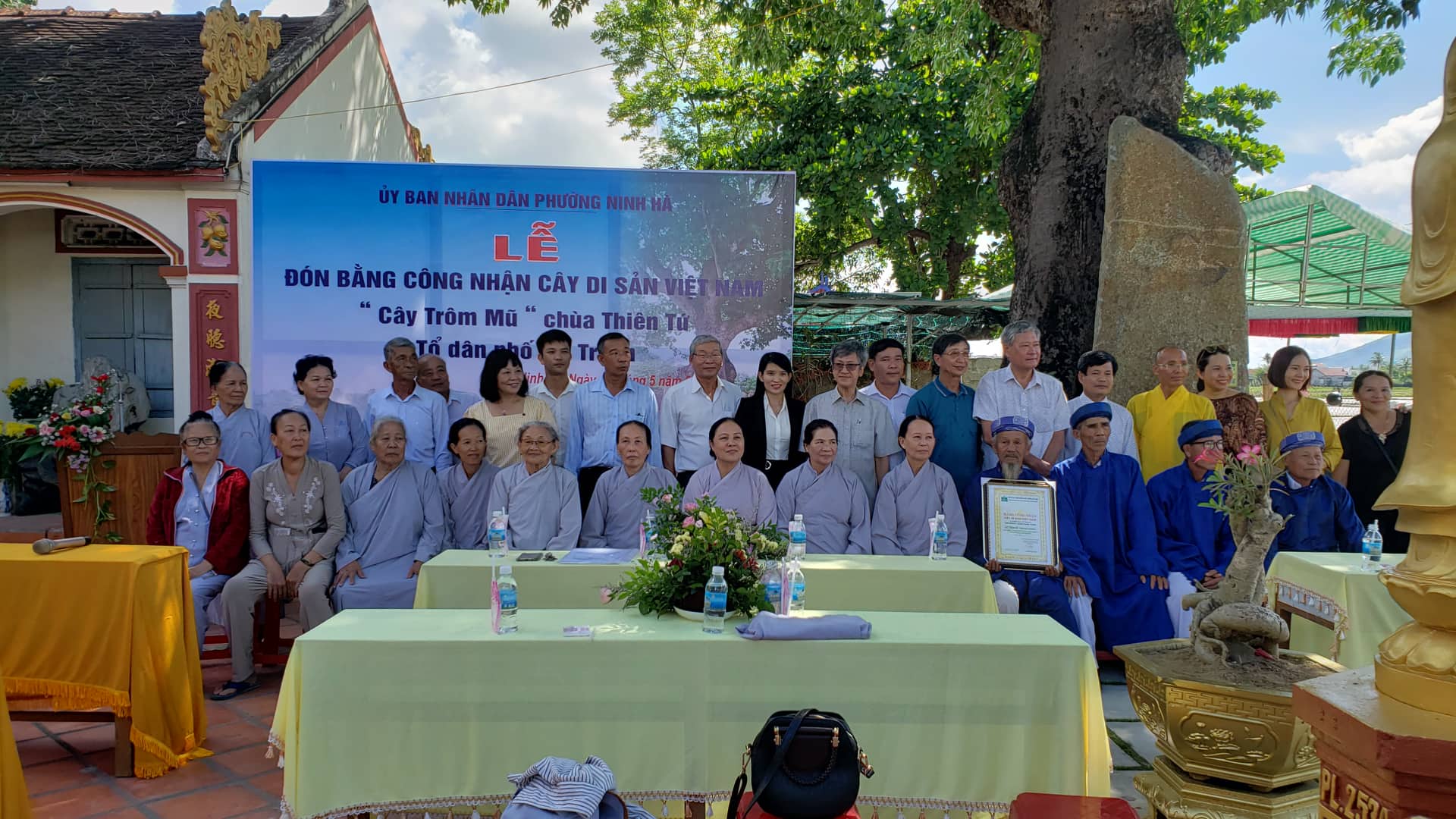Khánh Hòa: Trao bằng công nhận cây di sản tại chùa Thiên Tứ