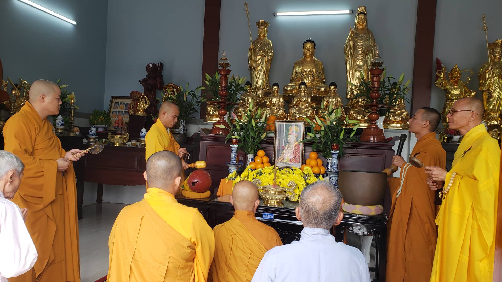 Chùa Bảo Phước cúng rằm Hạ nguyên - Tưởng niệm Đại tường cố Trưởng lão Hòa thượng Thích Ngộ Tánh.
