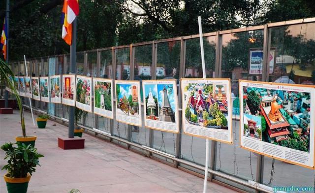 165 hình ảnh chùa Việt Nam triển lãm tại Đại lễ trùng tụng Tam Tạng Thánh Điển Pali Quốc tế lần thứ 17 tại Bồ Đề Đạo Tràng, Ấn Độ