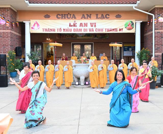 Chùa An Lạc, Indiana, Hoa Kỳ long trọng tổ chức Đại lễ An vị Thánh Tổ Kiều Đàm Di và chư Thánh Ni vào lúc 18h ngày 09/9/2023