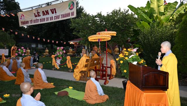 Chùa An Lạc, Indiana, Hoa Kỳ long trọng tổ chức Đại lễ An vị Thánh Tổ Kiều Đàm Di và chư Thánh Ni vào lúc 18h ngày 09/9/2023