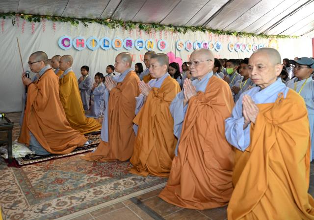 Khóa tu trẻ em mùa hè 2023 tại tu viện Huyền Không, San Jose, Hoa Kỳ