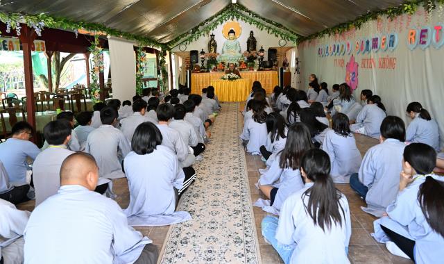Khóa tu trẻ em mùa hè 2023 tại tu viện Huyền Không, San Jose, Hoa Kỳ