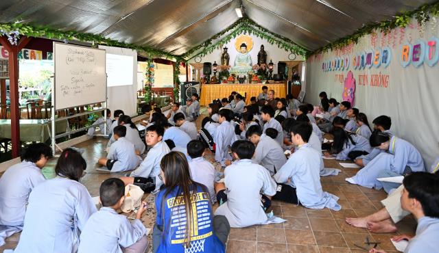 Khóa tu trẻ em mùa hè 2023 tại tu viện Huyền Không, San Jose, Hoa Kỳ