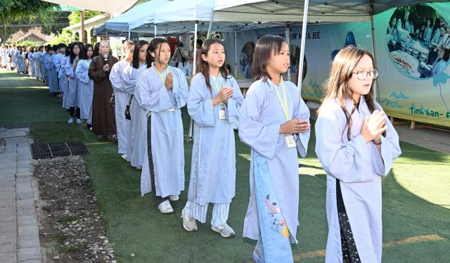 Khóa tu trẻ em mùa hè 2023 tại tu viện Huyền Không, San Jose, Hoa Kỳ