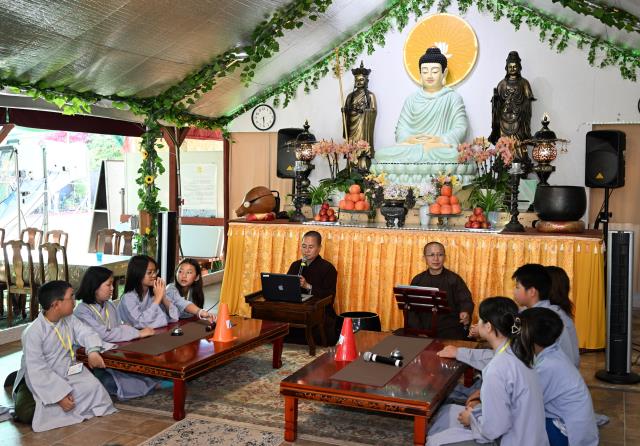 Khóa tu trẻ em mùa hè 2023 tại tu viện Huyền Không, San Jose, Hoa Kỳ